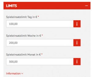 Lotto.de Limits